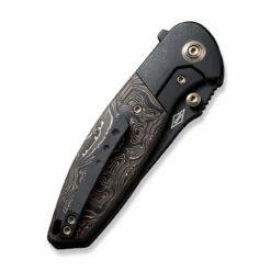 WEKNIFE Nitro Mini Flipper & Thumb Stud Knife Titanium Handle With Carbon Fiber Inlay (3.13" CPM 20CV Blade) WE22015-2 -WE KNIFE Sales weknife nitro mini flipper thumb stud knife titanium handle with carbon fiber inlay 313 cpm 20cv blade we22015 2 248528