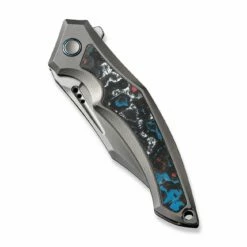WEKNIFE Orpheus Flipper Knife Gray Titanium Integral Handle With Nebula Fat Carbon Fiber Inlay (3.48" Hand Rubbed Satin CPM 20CV Blade) WE23009-4 17 WEKNIFE Orpheus Flipper Knife Gray Titanium Integral Handle With Nebula Fat Carbon Fiber Inlay (3.48" Hand Rubbed Satin CPM 20CV Blade) WE23009-4 -WE KNIFE Sales weknife orpheus flipper knife gray titanium integral handle with nebula fat carbon fiber inlay 348 hand rubbed satin cpm 20cv blade we23009 4 851237
