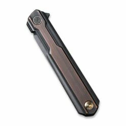 WEKNIFE Peer Flipper Knife Titanium Handle With Copper Overlay (3.46" CPM 20CV Blade) 2015F -WE KNIFE Sales weknife peer flipper knife titanium handle with copper overlay 346 cpm 20cv blade 2015f 542069