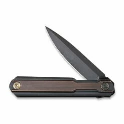 WEKNIFE Peer Flipper Knife Titanium Handle With Copper Overlay (3.46" CPM 20CV Blade) 2015F -WE KNIFE Sales weknife peer flipper knife titanium handle with copper overlay 346 cpm 20cv blade 2015f 755009