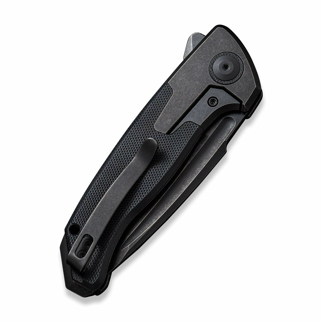 WEKNIFE Press Check Flipper Knife Titanium Handle With G10 Inlay (3.15" CPM 20CV Balde) WE20078A-1 8 WEKNIFE Press Check Flipper Knife Titanium Handle With G10 Inlay (3.15" CPM 20CV Balde) WE20078A-1 - Image 6