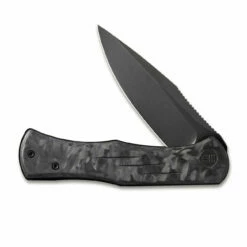 WEKNIFE Primoris Flipper Knife Carbon Fiber With Titanium Handle (3.47" CPM 20CV Blade) WE20047B-1 -WE KNIFE Sales weknife primoris flipper knife carbon fiber with titanium lock side handle 347 cpm 20cv blade we20047b 1 123607