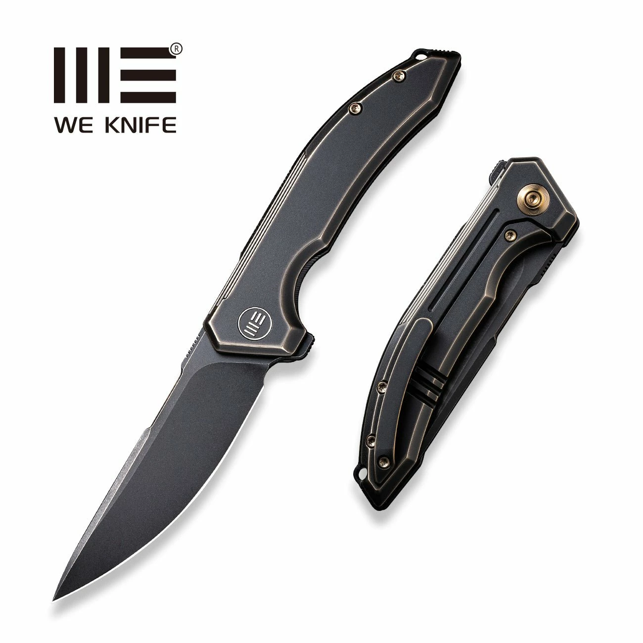 WEKNIFE Quixotic Flipper Knife Titanium Handle (3.45" CPM 20CV Blade) WE21016-2 3 WEKNIFE Quixotic Flipper Knife Titanium Handle (3.45" CPM 20CV Blade) WE21016-2