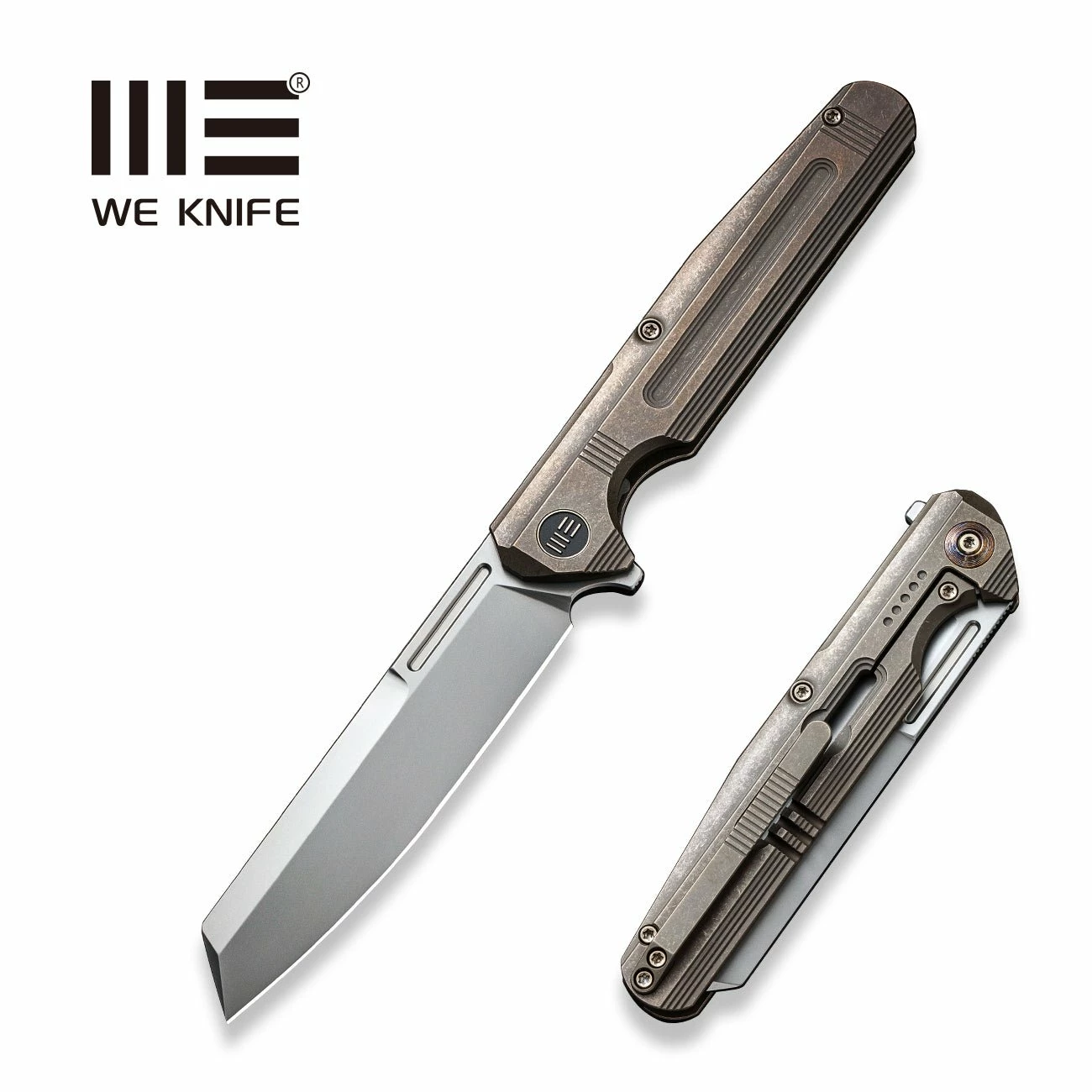 WEKNIFE Reiver Flipper Knife Titanium Handle (3.97" CPM S35VN Blade) WE16020-3 3 WEKNIFE Reiver Flipper Knife Titanium Handle (3.97" CPM S35VN Blade) WE16020-3