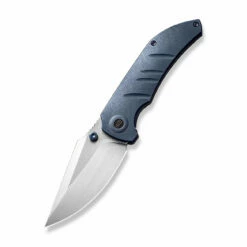 WEKNIFE Riff-Raff Thumb Stud Knife Titanium Handle (3.12" CPM 20CV Blade) WE22020B-2 -WE KNIFE Sales weknife riff raff thumb stud knife blue titanium handle 312 hand rubbed satin cpm 20cv blade we22020b 2 881477