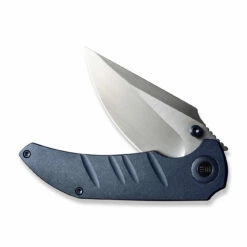 WEKNIFE Riff-Raff Thumb Stud Knife Titanium Handle (3.12" CPM 20CV Blade) WE22020B-2 -WE KNIFE Sales weknife riff raff thumb stud knife blue titanium handle 312 hand rubbed satin cpm 20cv blade we22020b 2 930831