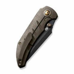 WEKNIFE Riff-Raff Thumb Stud Knife Titanium Handle (3.12" CPM 20CV Blade) WE22020B-1 -WE KNIFE Sales weknife riff raff thumb stud knife bronze titanium handle 312 black stonewashed cpm 20cv blade we22020b 1 260232