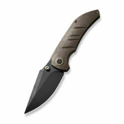 WEKNIFE Riff-Raff Thumb Stud Knife Titanium Handle (3.12" CPM 20CV Blade) WE22020B-1 -WE KNIFE Sales weknife riff raff thumb stud knife bronze titanium handle 312 black stonewashed cpm 20cv blade we22020b 1 964088