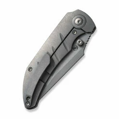WEKNIFE Riff-Raff Thumb Stud Knife Titanium Handle (3.12" CPM 20CV Blade) WE22020B-3 -WE KNIFE Sales weknife riff raff thumb stud knife gray titanium handle 312 gray stonewashed cpm 20cv blade we22020b 3 145597
