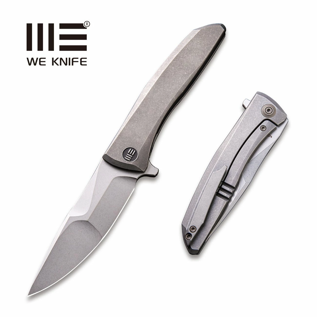 WEKNIFE Scoppio Flipper Knife Titanium Handle (3.63" CPM 20CV Blade) 923B 3 WEKNIFE Scoppio Flipper Knife Titanium Handle (3.63" CPM 20CV Blade) 923B
