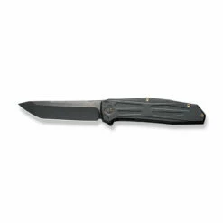 WEKNIFE Shadowfire Flipper Knife Titanium Handle (3.97" CPM 20CV Blade) WE22035-1 -WE KNIFE Sales weknife shadowfire flipper knife black titanium handle 397 black stonewashed bevels black brushed flats cpm 20cv blade we22035 1 393886