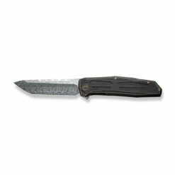 WEKNIFE Shadowfire Flipper Knife Titanium Handle (3.97" Damasteel Blade) WE22035-DS1 -WE KNIFE Sales weknife shadowfire flipper knife bronze black titanium handle 397 hakkapella damasteel blade we22035 ds1 304937