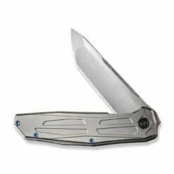 WEKNIFE Shadowfire Flipper Knife Titanium Handle (3.97" CPM 20CV Blade) WE22035-2 -WE KNIFE Sales weknife shadowfire flipper knife gray titanium handle 397 hand polished satin cpm 20cv blade we22035 2 433263