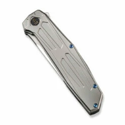 WEKNIFE Shadowfire Flipper Knife Titanium Handle (3.97" CPM 20CV Blade) WE22035-2 -WE KNIFE Sales weknife shadowfire flipper knife gray titanium handle 397 hand polished satin cpm 20cv blade we22035 2 717589