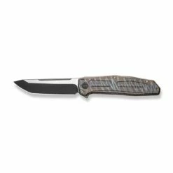 WEKNIFE Shadowfire Flipper Knife Titanium Handle (3.97" CPM 20CV Blade) WE22035-4 -WE KNIFE Sales weknife shadowfire flipper knife tiger stripe pattern flamed titanium handle 397 black stonewashed cpm 20cv blade satin flat we22035 4 594161