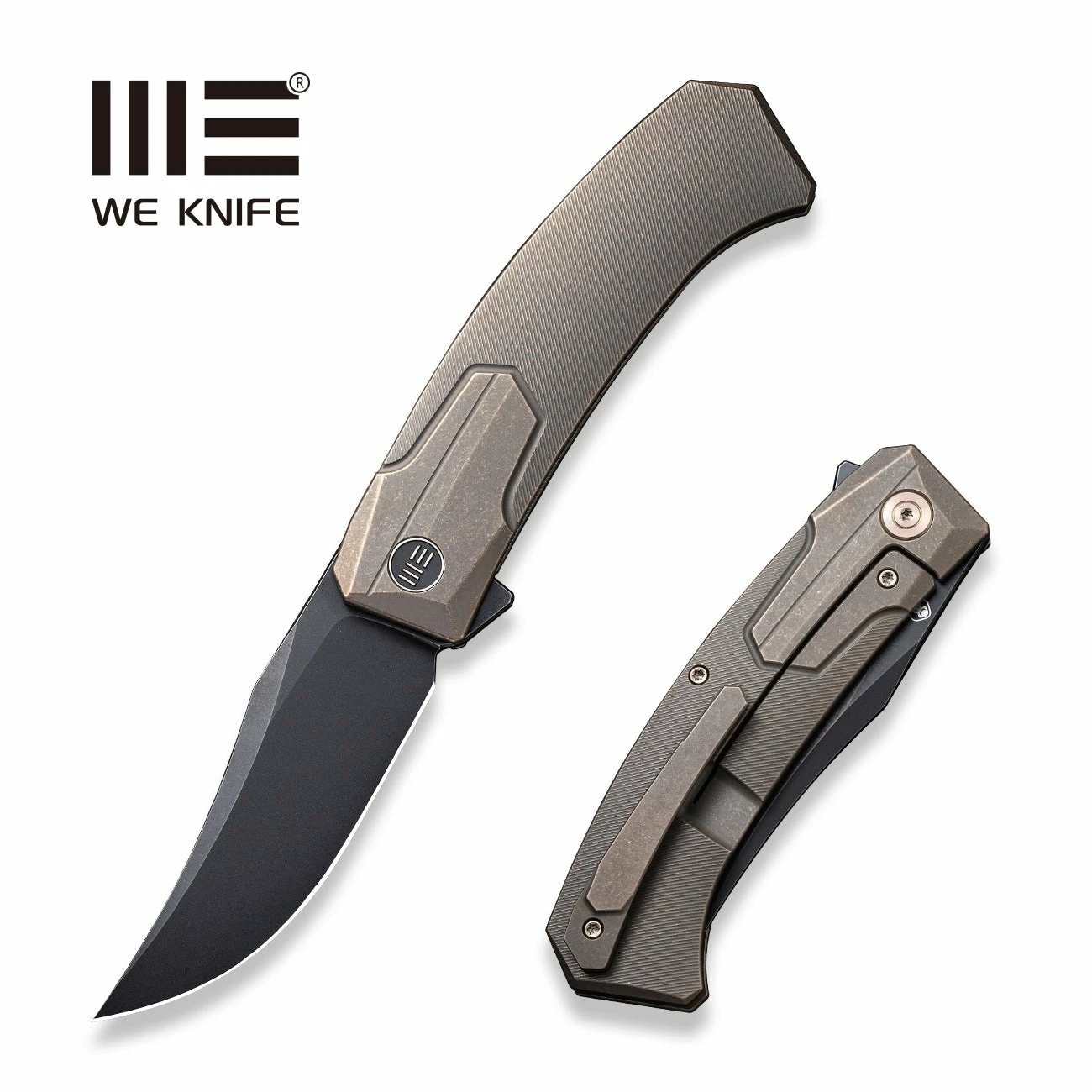 WEKNIFE Shuddan Flipper Knife Titanium Handle (3.48" CPM 20CV Blade) WE21015-3 3 WEKNIFE Shuddan Flipper Knife Titanium Handle (3.48" CPM 20CV Blade) WE21015-3