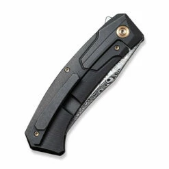 WEKNIFE Shuddan Flipper Knife Titanium Handle (3.48" Hakkapella Damasteel Blade) WE21015-DS1 -WE KNIFE Sales weknife shuddan flipper knife titanium handle 348 hakkapella damasteel blade we21015 ds1 733442