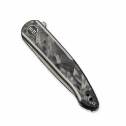 WEKNIFE Smooth Sentinel Flipper Knife Titanium Handle With Marble Carbon Fiber Inlay (2.97" CPM 20CV Blade) WE20043-1 -WE KNIFE Sales weknife smooth sentinel flipper knife titanium handle with marble carbon fiber inlay 297 cpm 20cv blade we20043 1 517478
