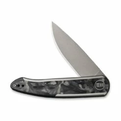 WEKNIFE Smooth Sentinel Flipper Knife Titanium Handle With Marble Carbon Fiber Inlay (2.97" CPM 20CV Blade) WE20043-1 -WE KNIFE Sales weknife smooth sentinel flipper knife titanium handle with marble carbon fiber inlay 297 cpm 20cv blade we20043 1 553679