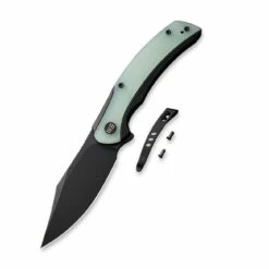 WEKNIFE Snick Flipper Knife Titanium Handle With G10 Inlay (3.47" CPM 20CV Blade) WE19022F-4 -WE KNIFE Sales weknife snick flipper knife titanium handle with g10 inlay 347 cpm 20cv blade we19022f 4 302936