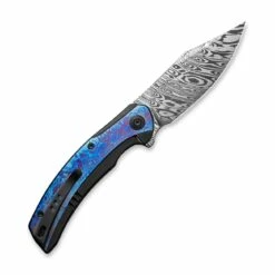 WE KNIFE Sales -WE KNIFE Sales weknife snick flipper knife titanium handle with timascus inlay 347 damasteel blade we19022f ds1 563583