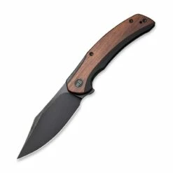 WEKNIFE Snick Flipper Knife Titanium Handle With Wood Inlay (3.47" CPM 20CV Blade) WE19022F-3 -WE KNIFE Sales weknife snick flipper knife titanium handle with wood inlay 347 cpm 20cv blade we19022f 3 782772