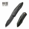 WEKNIFE Solid Flipper Knife Titanium Handle (3.88" CPM 20CV Blade) WE22028-5 -WE KNIFE Sales weknife solid flipper knife black stonewashed with etching pattern titanium integral handle 388 black stonewashed with etching pattern cpm 20cv blade we22028 5 806330
