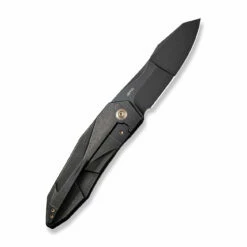 WEKNIFE Solid Flipper Knife Titanium Handle (3.88" CPM 20CV Blade) WE22028-1 -WE KNIFE Sales weknife solid flipper knife black titanium integral handle 388 black stonewashed cpm 20cv blade we22028 1 240992
