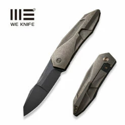 WEKNIFE Solid Flipper Knife Titanium Handle (3.88" CPM 20CV Blade) WE22028-3
