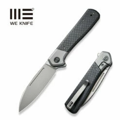 WEKNIFE Soothsayer Flipper Knife Titanium Handle With Carbon Fiber Inlay (3.48" CPM 20CV Blade) WE20050-1