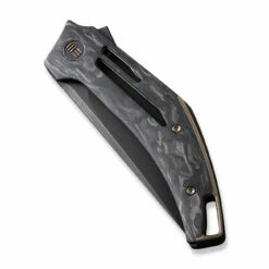 WEKNIFE Speedliner Flipper Knife Shredded Carbon Fiber Handle (3.39" Black Stonewashed CPM 20CV Blade) WE22045B-2 -WE KNIFE Sales weknife speedliner flipper knife shredded carbon fiber handle 339 black stonewashed cpm 20cv blade we22045b 2 683199