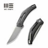 WEKNIFE Speedliner Flipper Knife Twill Carbon Fiber Handle (3.39" Silver Bead Blasted CPM 20CV Blade) WE22045B-1 -WE KNIFE Sales weknife speedliner flipper knife twill carbon fiber handle 339 silver bead blasted cpm 20cv blade we22045b 1 344631