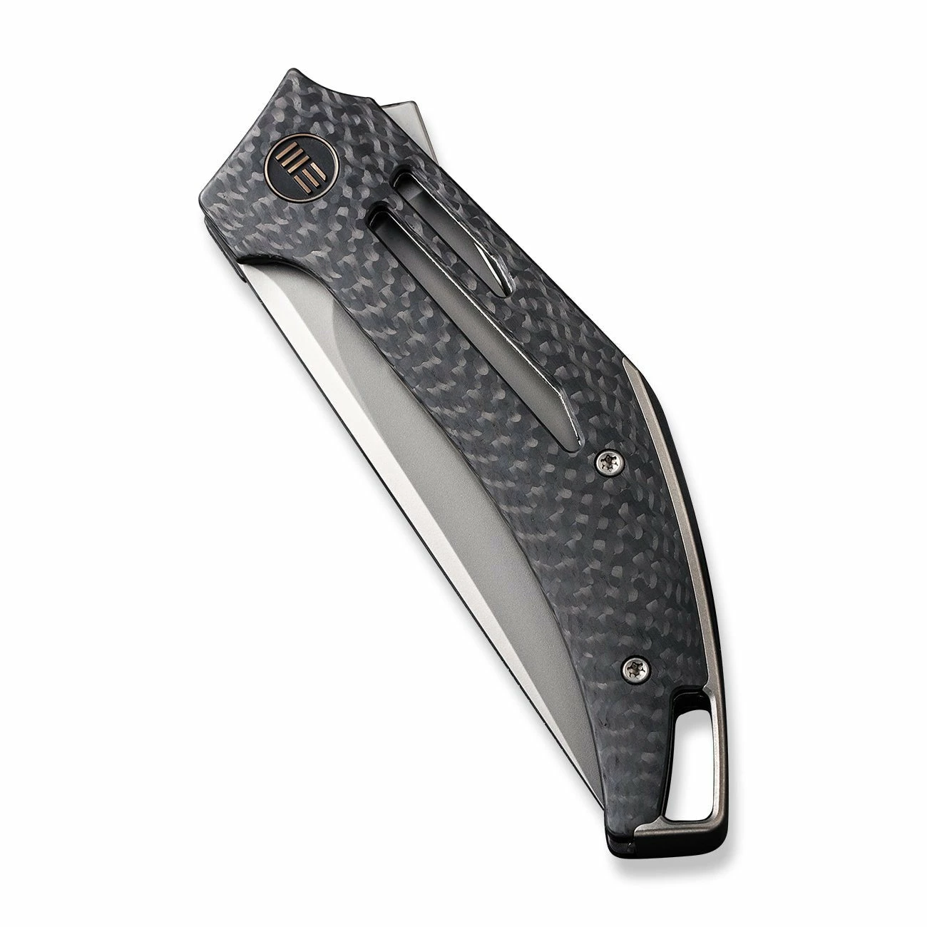 WEKNIFE Speedliner Flipper Knife Twill Carbon Fiber Handle (3.39" Silver Bead Blasted CPM 20CV Blade) WE22045B-1 8 WEKNIFE Speedliner Flipper Knife Twill Carbon Fiber Handle (3.39" Silver Bead Blasted CPM 20CV Blade) WE22045B-1 - Image 6