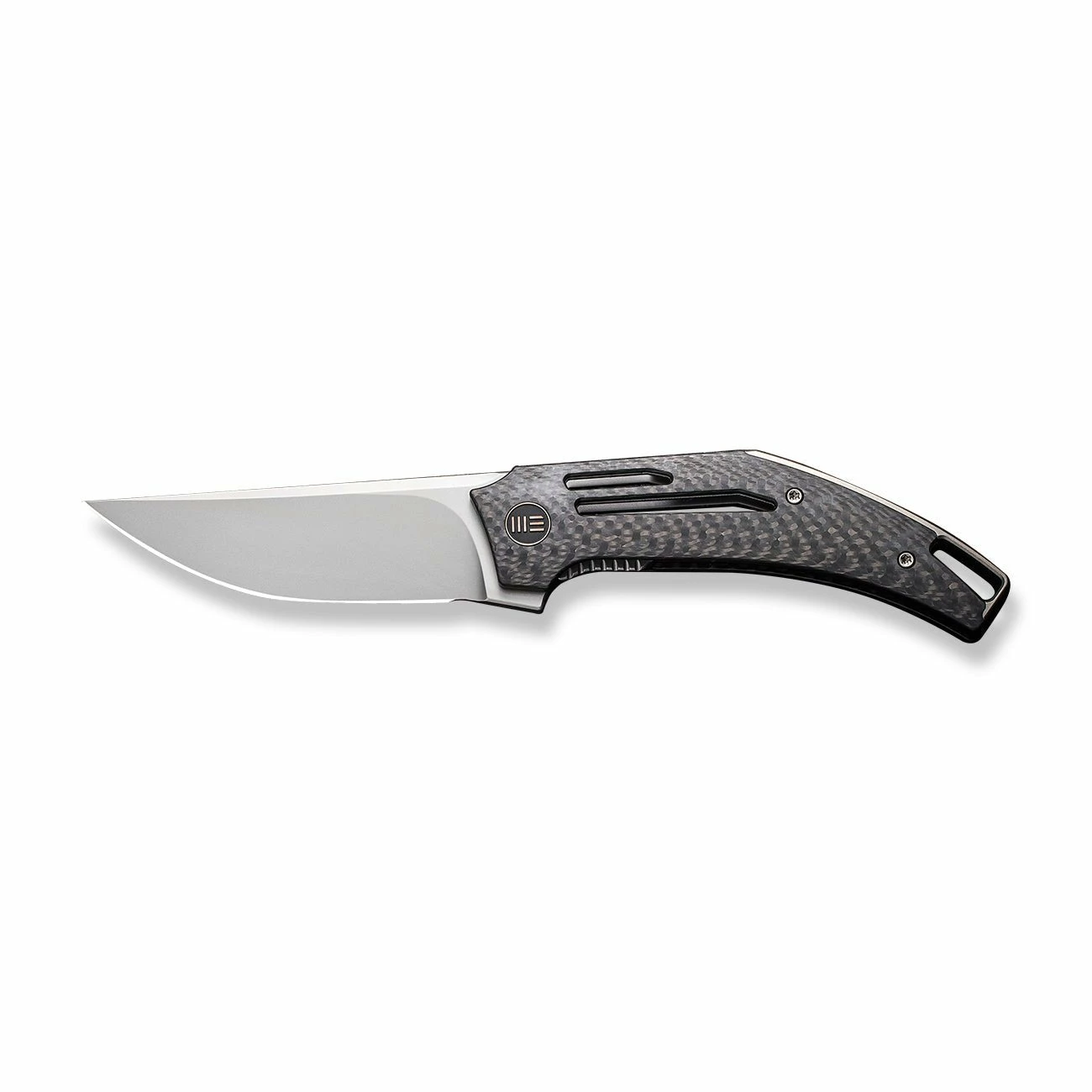 WEKNIFE Speedliner Flipper Knife Twill Carbon Fiber Handle (3.39" Silver Bead Blasted CPM 20CV Blade) WE22045B-1 6 WEKNIFE Speedliner Flipper Knife Twill Carbon Fiber Handle (3.39" Silver Bead Blasted CPM 20CV Blade) WE22045B-1 - Image 4