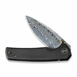 WEKNIFE Subjugator Flipper & Thumb Stud Knife Titanium Handle (3.48" Damasteel Blade) WE21014C-DS1 -WE KNIFE Sales weknife subjugator flipper thumb stud knife titanium handle 348 damasteel blade we21014c ds1 820275