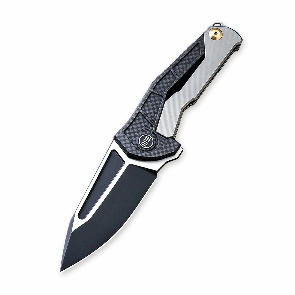 WEKNIFE Sugga Flipper Knife Titanium Handle With Carbon Fiber Inlay (3.55" CPM S35VN Blade) 915B 4 WEKNIFE Sugga Flipper Knife Titanium Handle With Carbon Fiber Inlay (3.55" CPM S35VN Blade) 915B - Image 2