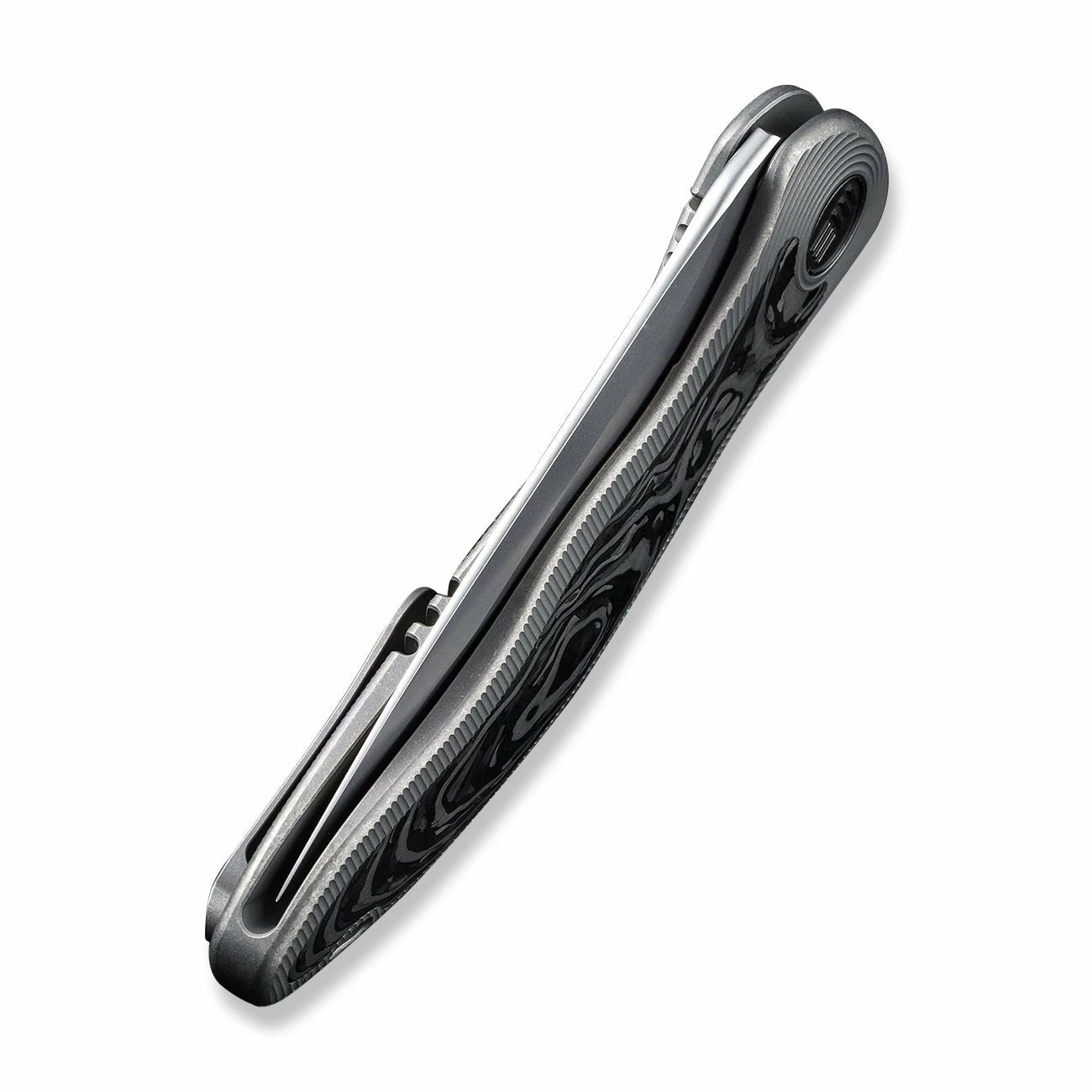 WEKNIFE Synergy2v2 Flipper Knife Titanium Handle With Carbon Fiber Inlay (3.49" CPM 20CV Blade) WE18046CF-1 10 WEKNIFE Synergy2v2 Flipper Knife Titanium Handle With Carbon Fiber Inlay (3.49" CPM 20CV Blade) WE18046CF-1 - Image 8