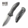 WEKNIFE Synergy2v2 Flipper Knife Titanium Handle With Carbon Fiber Inlay (3.49" CPM 20CV Blade) WE18046CF-1 -WE KNIFE Sales weknife synergy2v2 flipper knife titanium handle with carbon fiber inlay 349 cpm 20cv blade we18046cf 1 979346
