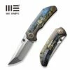 WEKNIFE Thug XL Thumb Stud Knife Black With Laser Pattern Titanium Handle (3.35" Hand Polished Satin CPM 20CV Blade) WE20028D-6 -WE KNIFE Sales weknife thug xl thumb stud knife black with laser pattern titanium handle 335 hand polished satin cpm 20cv blade we20028d 6 368125