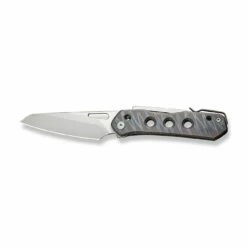WEKNIFE Vision R Manual Thumb Knife Titanium Handle (3.54" CPM 20CV Blade) WE21031-6 -WE KNIFE Sales weknife vision r manual thumb knife tiger stripe pattern flamed titanium handle 354 silver bead blasted cpm 20cv blade we21031 6 746359
