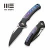 WEKNIFE Ziffius Flipper & Thumb Stud & Button Lock Knife Titanium Handle (3.7" CPM 20CV Blade) WE22024D-1 -WE KNIFE Sales weknife ziffius button lock knife black titanium handle with flamed titanium integral spacer 37 black stonewashed cpm 20cv blade satin flat we22024d 1 962847