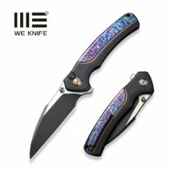 WEKNIFE Ziffius Flipper & Thumb Stud & Button Lock Knife Titanium Handle (3.7" CPM 20CV Blade) WE22024D-1