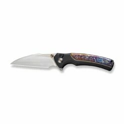 WEKNIFE Ziffius Flipper & Thumb Stud & Button Lock Knife Titanium Handle (3.7" CPM 20CV Blade) WE22024D-2 -WE KNIFE Sales weknife ziffius button lock knife black titanium handle with flamed titanium integral spacer 37 hand rubbed satin cpm 20cv blade we22024d 2 452481