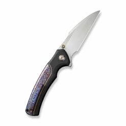 New Release -WE KNIFE Sales weknife ziffius button lock knife black titanium handle with flamed titanium integral spacer 37 hand rubbed satin cpm 20cv blade we22024d 2 617880