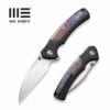 WEKNIFE Ziffius Flipper & Thumb Stud & Button Lock Knife Titanium Handle (3.7" CPM 20CV Blade) WE22024D-2 -WE KNIFE Sales weknife ziffius button lock knife black titanium handle with flamed titanium integral spacer 37 hand rubbed satin cpm 20cv blade we22024d 2 736732