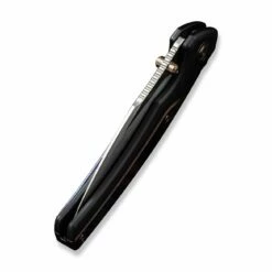 WEKNIFE Ziffius Flipper & Thumb Stud & Button Lock Knife Titanium Handle (3.7" CPM 20CV Blade) WE22024D-2 -WE KNIFE Sales weknife ziffius button lock knife black titanium handle with flamed titanium integral spacer 37 hand rubbed satin cpm 20cv blade we22024d 2 845419
